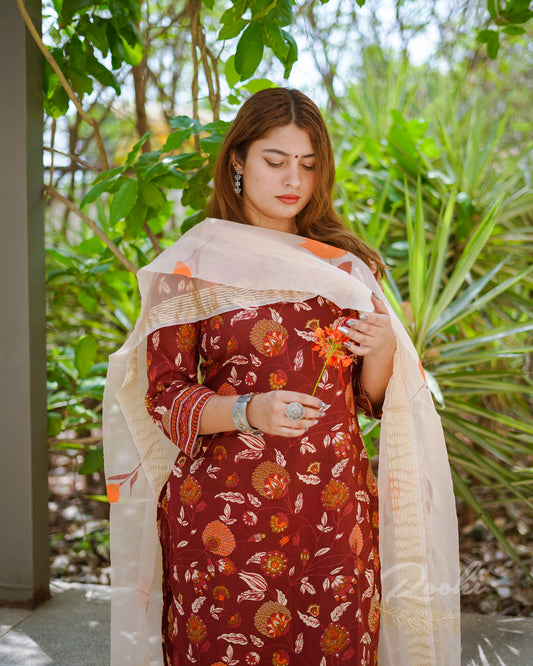 Vani - Block Printed Cotton Suit Set
