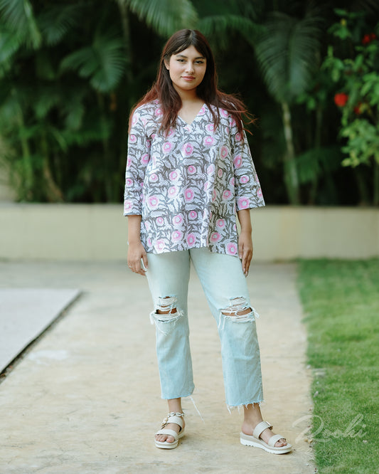 Meera Block Printed Top
