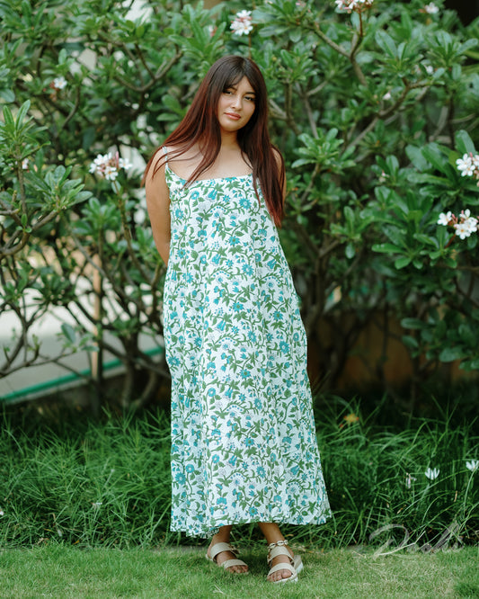 Ruhani Block Printed Summer Dress