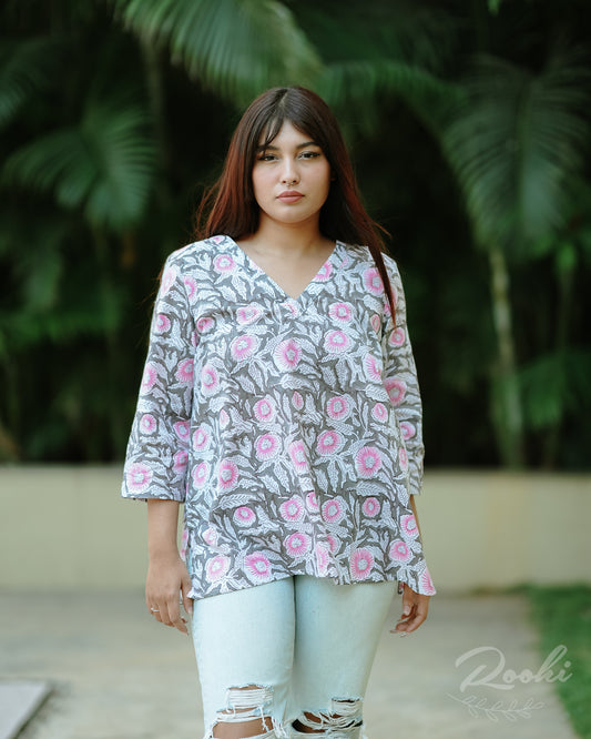 Meera Block Printed Top