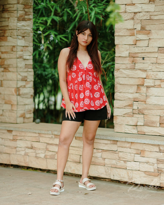 Laila Block Printed Top