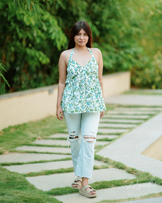 Ayana Block Printed Top