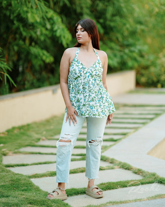 Ayana Block Printed Top