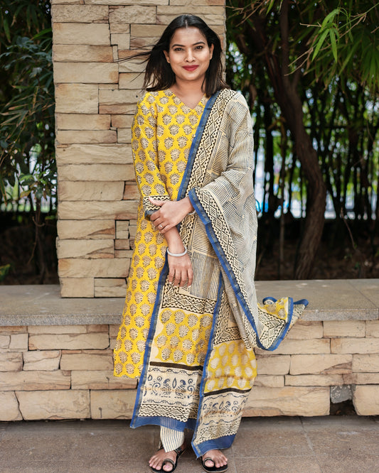 Roshni - Chanderi Suit Set