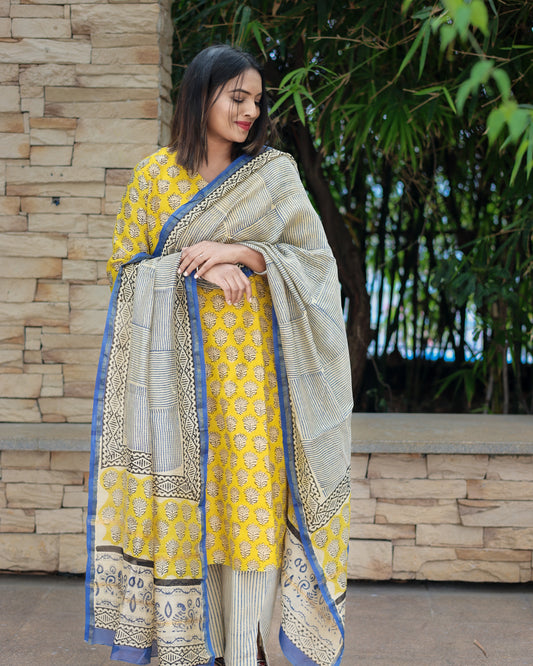 Roshni - Chanderi Suit Set