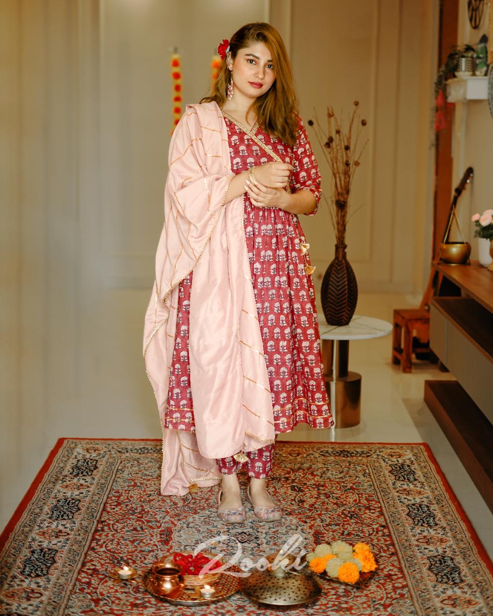 Noor- Block Printed Suit Set