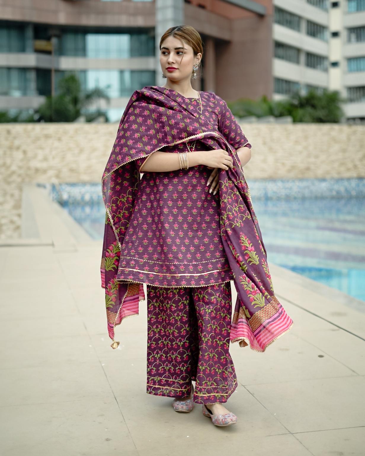 Zoya- Block Printed Suit Set