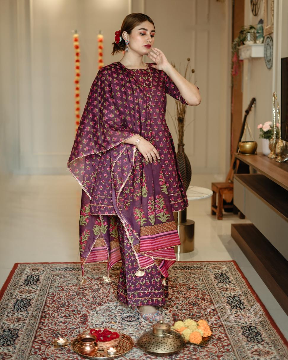 Zoya- Block Printed Suit Set