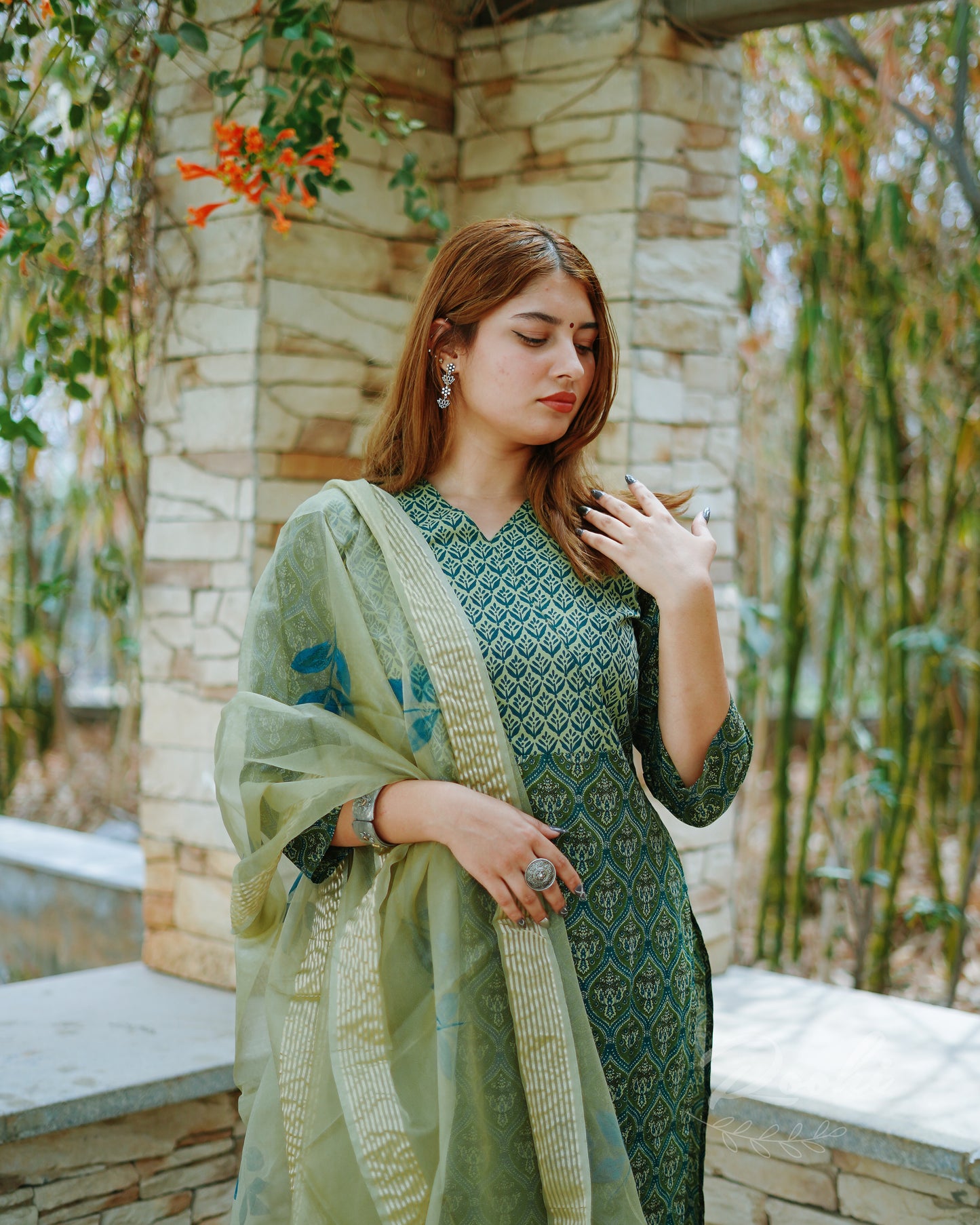 Veda - Block Printed Cotton Suit Set