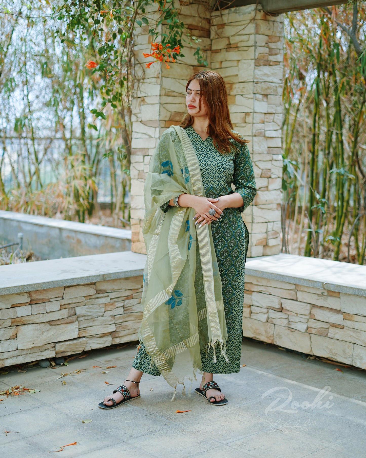 Veda - Block Printed Cotton Suit Set