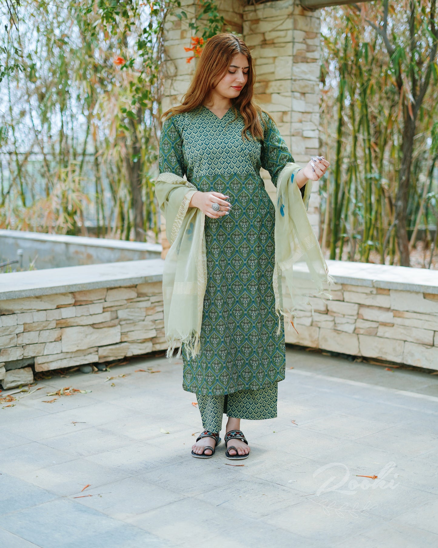 Veda - Block Printed Cotton Suit Set